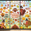 Thanksgiving Window Clings Decorations, 143 Pieces Fall Decals, 10 Double-Sided