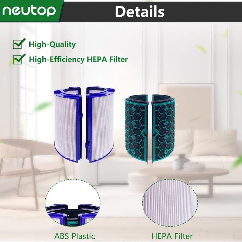 Neutop 360˚ Glass HEPA Filter and Activated Carbon Filter Compatible