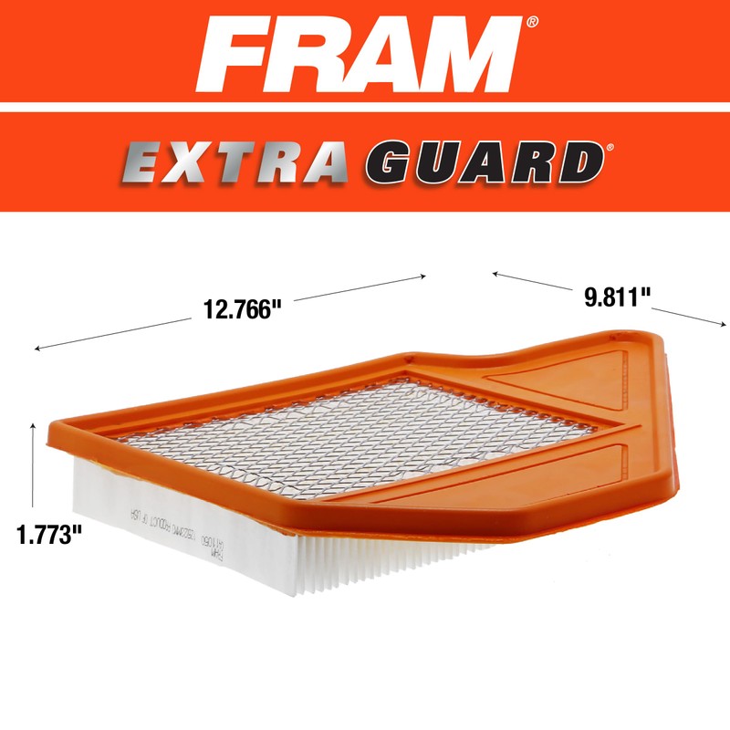 FRAM Extra Guard CA11050 Replacement Engine Air Filter for Select