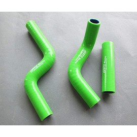 FOR KAWASAKI KX80 1998-2000/KX85 2001-2013/KX100 1998-2013 SILICONE RADIATOR HOSE (Green)