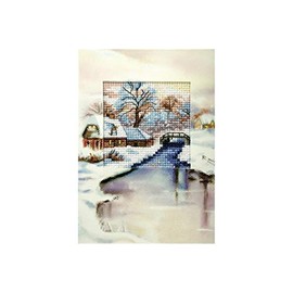Orchidea Brookside Scene Card Cross Stitch Kit