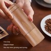 Manual Coffee Grinder Adjustable Detachable Beech Wood Stainless Steel Core