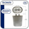 Appli Parts Run Capacitor for ac 50 Mfd uF (microfarads)