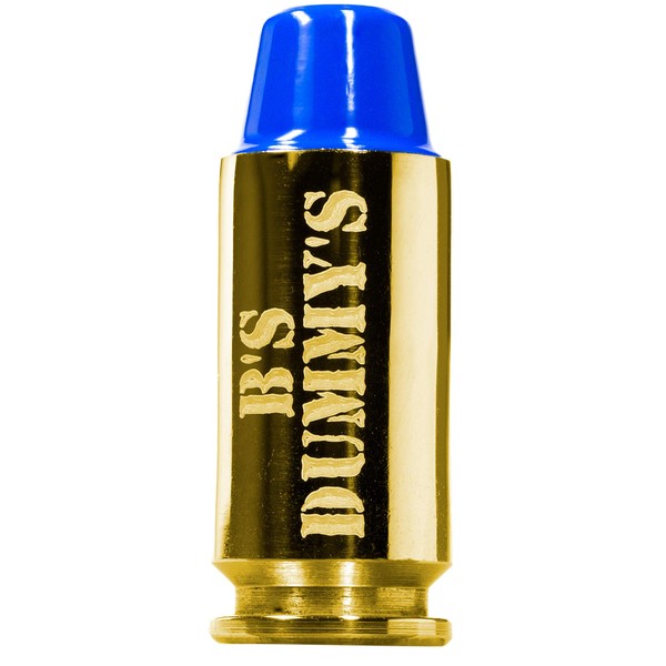 B's Dry Fire Snap Caps - A.K.A. B's Dummy's - Dummy .40 S&W Training Caps (5 Pack) (Blue Brass)