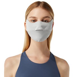 UV Face Cover UPF 50+ Women Breathable Face Covering Protection Sunscreen Mask SLN3M072 (Grey)
