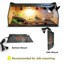 PeSandy PeSandy Reptile Heat Pad with 7 Button Temperature Adjustment, Under Tank Terrarium Heat Mat for Reptiles Tortoise Snakes Lizard Gecko Frog Hermit Crab and Other Small Animal, 20W Reptile Heating Pads