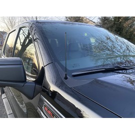 9 Black External Antenna Mast for GMC Sierra 1500 2006-2022 - Automotive Antenna Replacement for Cars, Trucks & SUV - FM AM Radio Compatible - Car & Truck Exterior Accessories for Men & Women