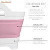 Collapsible Wash Basin 9L, Foldable Dish Tub with Drain Plug,