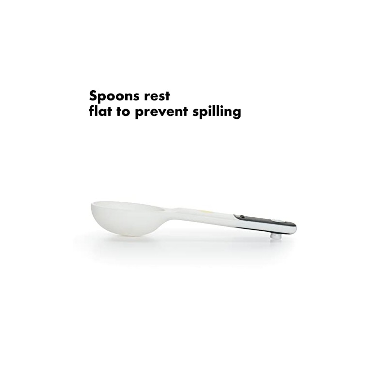 OXO Good Grips 6-Piece Plastic Measuring Spoons with added Scraper