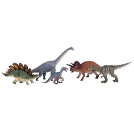 MOJO - Set of 5 Dinosaur Prehistoric Life Playset | Hand Painted Toy Figure | Prehistoric Life Collection | Lifelike & Highly Detailed | Designed in UK