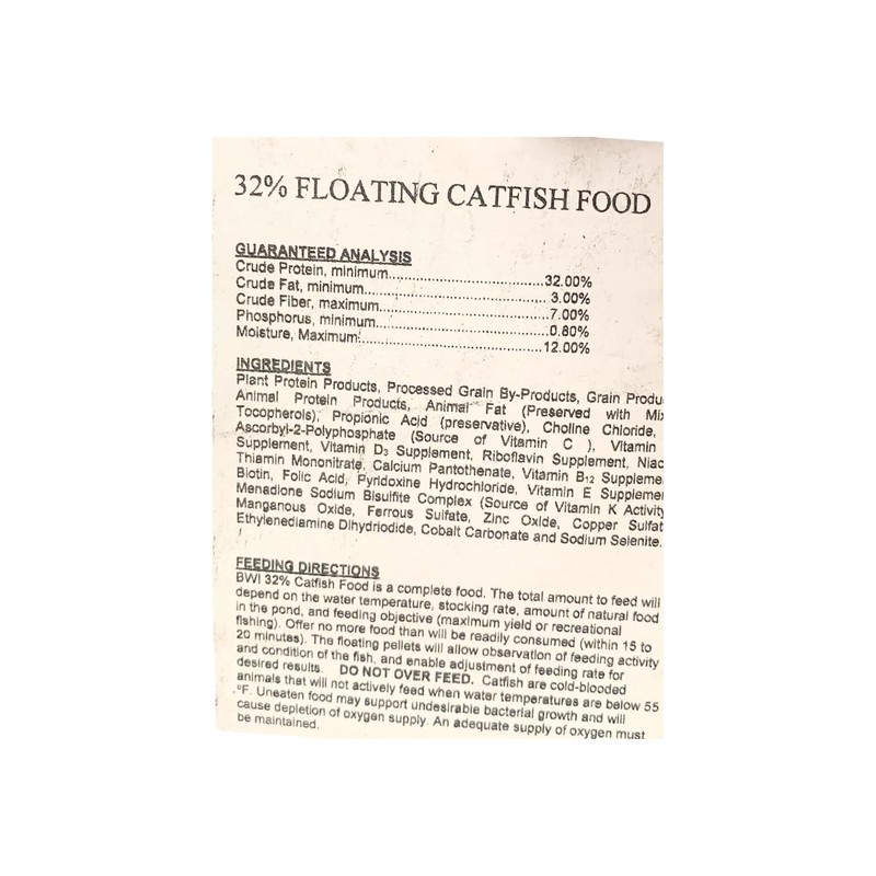 Evergreen Farm and Garden 50 lbs Catfish Food 32% Protein