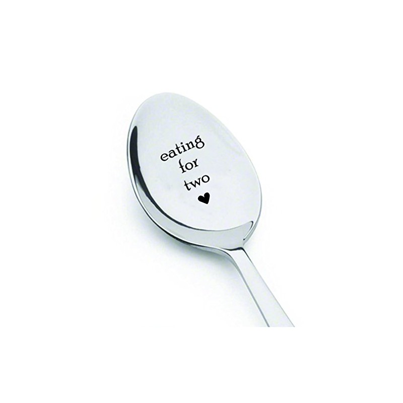 Eating For Two Spoon-Unique Pregnancy Reveal Idea- Pregnancy Gift- Baby