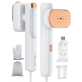 Steamer for Clothes, 120-240V Handheld Garment Steamer, Sundu Travel Steamer ＆ Iron 2 In 1, 15s Fast Heat up