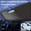 Kwak's Folding Car Windscreen Parasol, Shade for Trucks, SUVs, Van