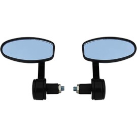 MotorToGo Black Handle Bar End View Mirrors for 2003 Ducati Monster 620 ie Dark