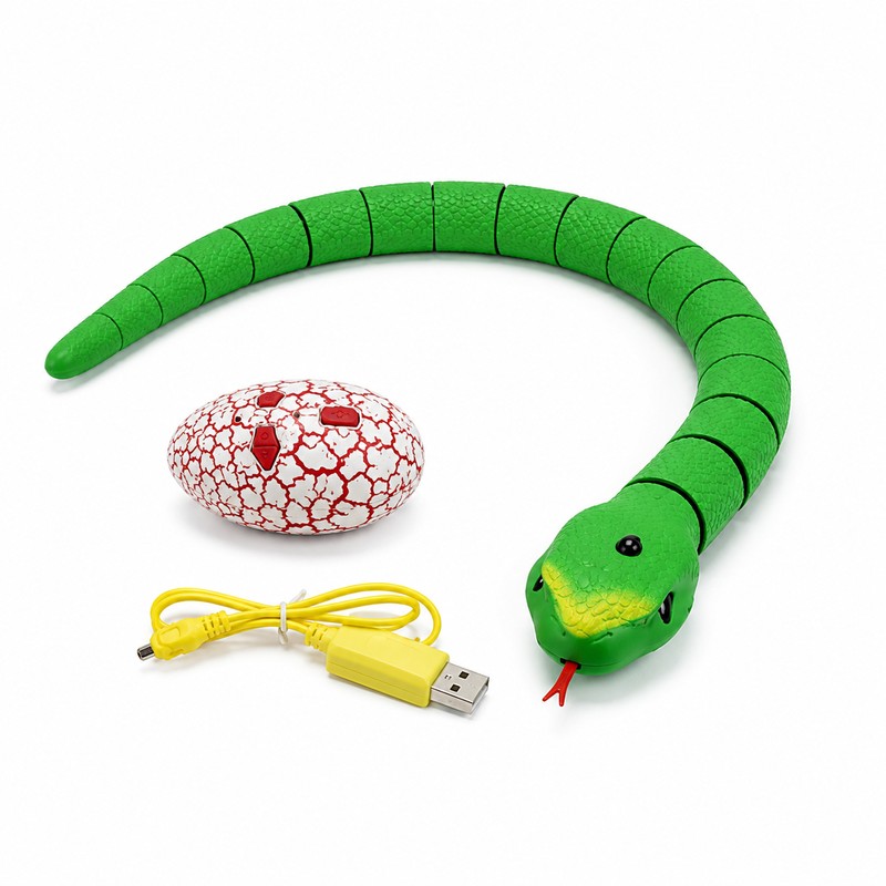 Realistic Remote Control Snake Toy for Pranks – USB Rechargeable