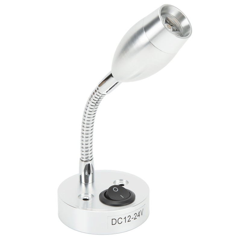 RV LED Light 12‑24V Boat Bedside Reading Lamp Adjustable Wall