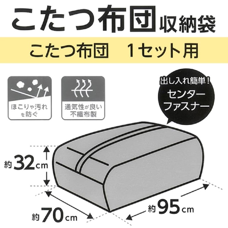 Kotatsu Futon Storage Bag, Storage Bag Size: Approx. 37.4 x