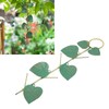 Birds Feeder Hanging Metal Green Leaf Shape Hummingbirds Feeder for