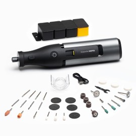 HOTO 12V Cordless Rotary Tool Kit Pro, Brushless Motor, 35000RPM Variable Speed, 3000mAh USB-C Rechargeable, LED Light, 37 Accessories, Ideal for Carving, Sanding, Polishing, Drilling, Cutting, DIY