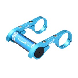 TrustFire HE01 Bicycle Mount Cycling Handlebar Mount Cycling Accessories Extender Holder for Bike Light, Flashlight, Stopwatch GPS Devices Sports Camera or Smartphones(HE01 - Blue)