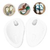 TOVINANNA 1pair Transparent Forefoot Cushion Gel Pads for Flip-flops Skid
