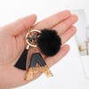 MWOOT Alphabet Initial Letter Keychain, Name Keyring with Tassel Butterfly