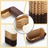 Mifoci 600 Pcs Mini Oval Cupcake Papers Disposable Brownie Baking