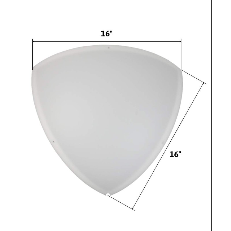 "Heater Shield" Beacon Series Triangle Corner Light, Plug-in 17' Cord,