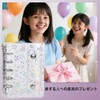 YUYAYOON 星柄透明 M5 シールバインダー リフィル 10 枚付き 推し活コレクションクリアファイル