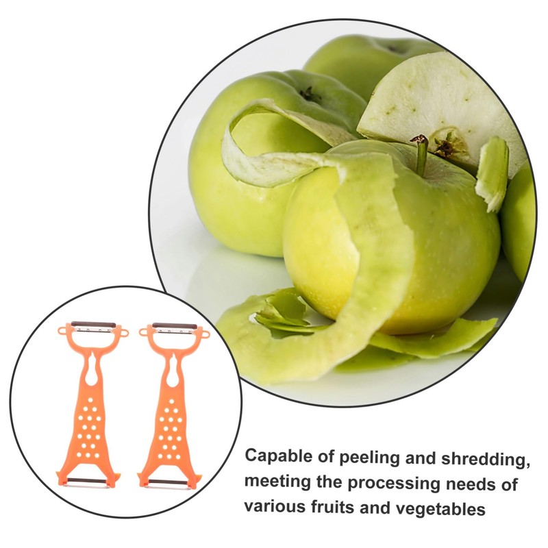 Mikinona 2pcs Stainless Steel Kitchen Peeler Versatile Fruit and Vegetable