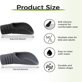 Protector de pulgar para béisbol y sóftbol, protector de silicona para softball Pro Hitter Catcher Gear Protector de pulgar para prevención de lesiones en la mano (grande)