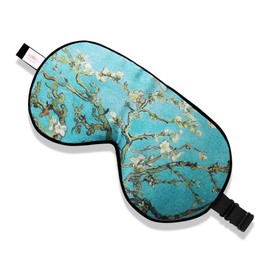 ZIMASILK 100% Natural Silk Sleep Mask Blindfold,Adjustable Strap Super-Smooth Soft Eye Mask for Sleeping with Bag(Pattern5)