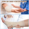 Geiserailie 10 Pcs Short Stretch Compression Bandage Stretched Wrap Bandage