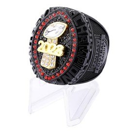 guancrown 2023 Fantasy Football Championship Ring Trophy Award Prize Sport MVP Winner FFL League Champion Ring (size 10, ring and stand)