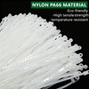 QYIMLI 200pcs Zip Tie with Screw Hole, 8 inch Automotive