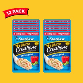 StarKist Chicken Creations Chicken Salad, 5 oz Pouch “Big Size” (Pack of 12)