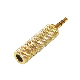 Fuji Parts PLG-N5505 6.3mm Stereo Standard Plug (Female) - 3.5mm Stereo Mini Plug (Male)