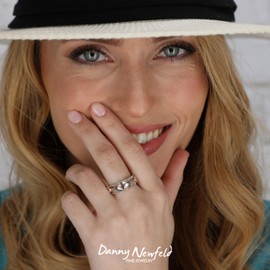 925 Sterling Silver Cross Spinner Ring by Paz Creations, Meditation Ring, Bohemian Jewelry For Women, Rose Gold 5