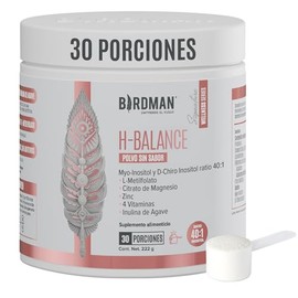 BIRDMAN H-Balance | Myo & D-Chiro Inositol, Citrato de Magnesio, Vitaminas y Zinc | Alta Concentración en Proporción 40:1 | Fórmula Premium Sin Aditiv
