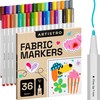 ARTISTRO 36 Fabric Markers - Fine Tip Fabric Markers Permanent