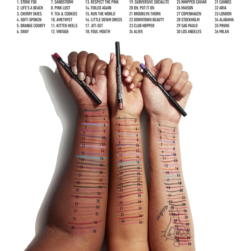 NYX Cosmetics Suede Matte Lip Liner -Shade Alabama