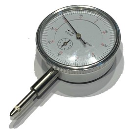 DASA-Tec - Dial gauge 0-10 mm 0.01 resolution flat back plasticbox