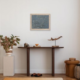 Vincent van Gogh 'Almond Blossom' Framed Canvas Wall Art - Vintage Floral Botanical Print with Wooden Frame, Oil Painting Art Prints Ready to Hang Spring Home Decor (8"x10" FRAME)