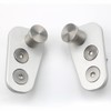 Pair Aluminium Door Striker Door Pin Adapter for Jeep CJ7
