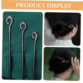 Baluue Chopsticks for Hair Antler Hair Stick Black Hair Stick for Women Chinese Hair Fork Ebony