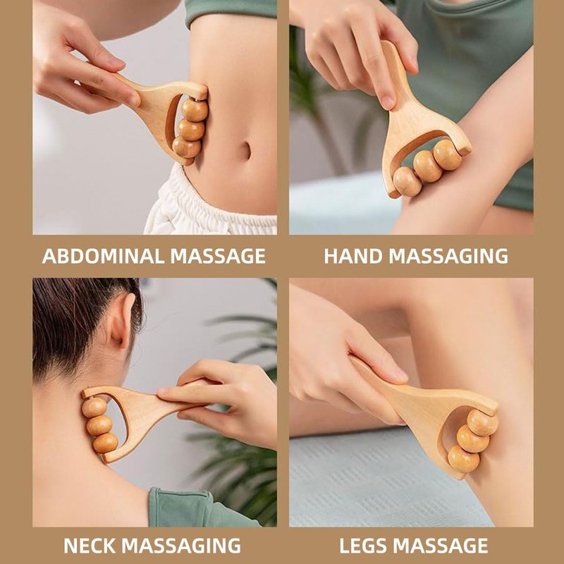 BZKSER Massage Roller – Pack of 2 Massage Roller, Wooden