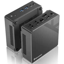 ADREAMER Librabox10 Mini PC Windows 11, Intel N95(Up to 3.4GHz) Micro PC, 8GB DDR5 RAM 512GB M.2 SSD Mini Desktop Computer, 4K Dual Display/USB/WiFi/BT/RJ45 Ethernet for Home/Office.