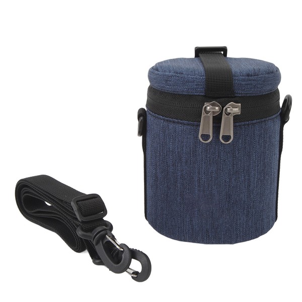 Lens Case Pouch with Handle Smooth Zipper Waterproof Adjustable Shoulder