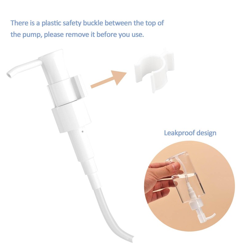 Apstaqeoo 3Pcs 200ML Empty Lotion Dispenser Refillable Clear Plastic Oval